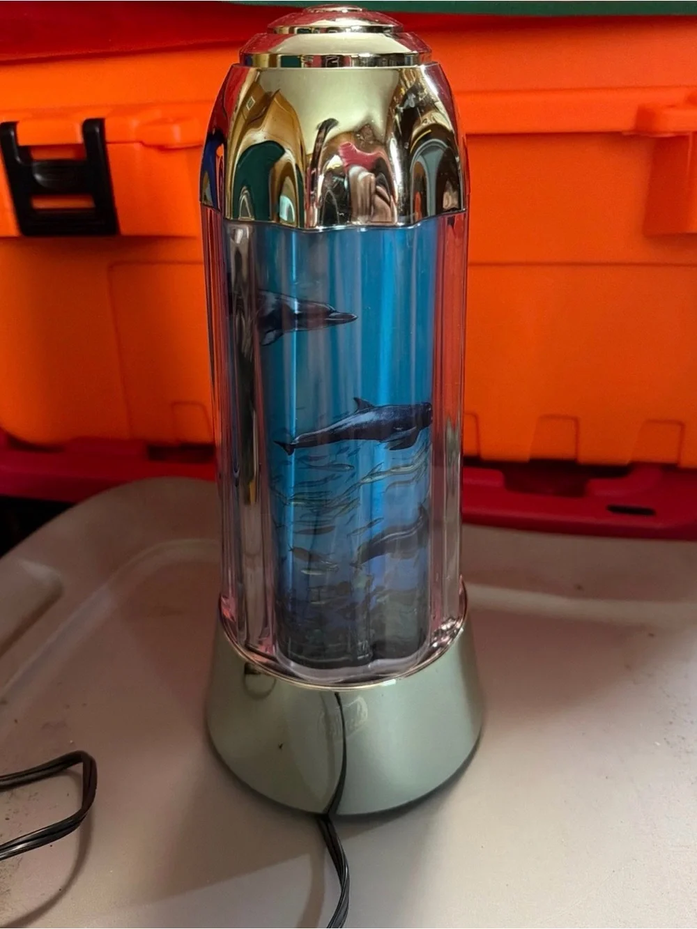 Vintage 1994 Rabbit Tanaka Dolphin Motion lamp
